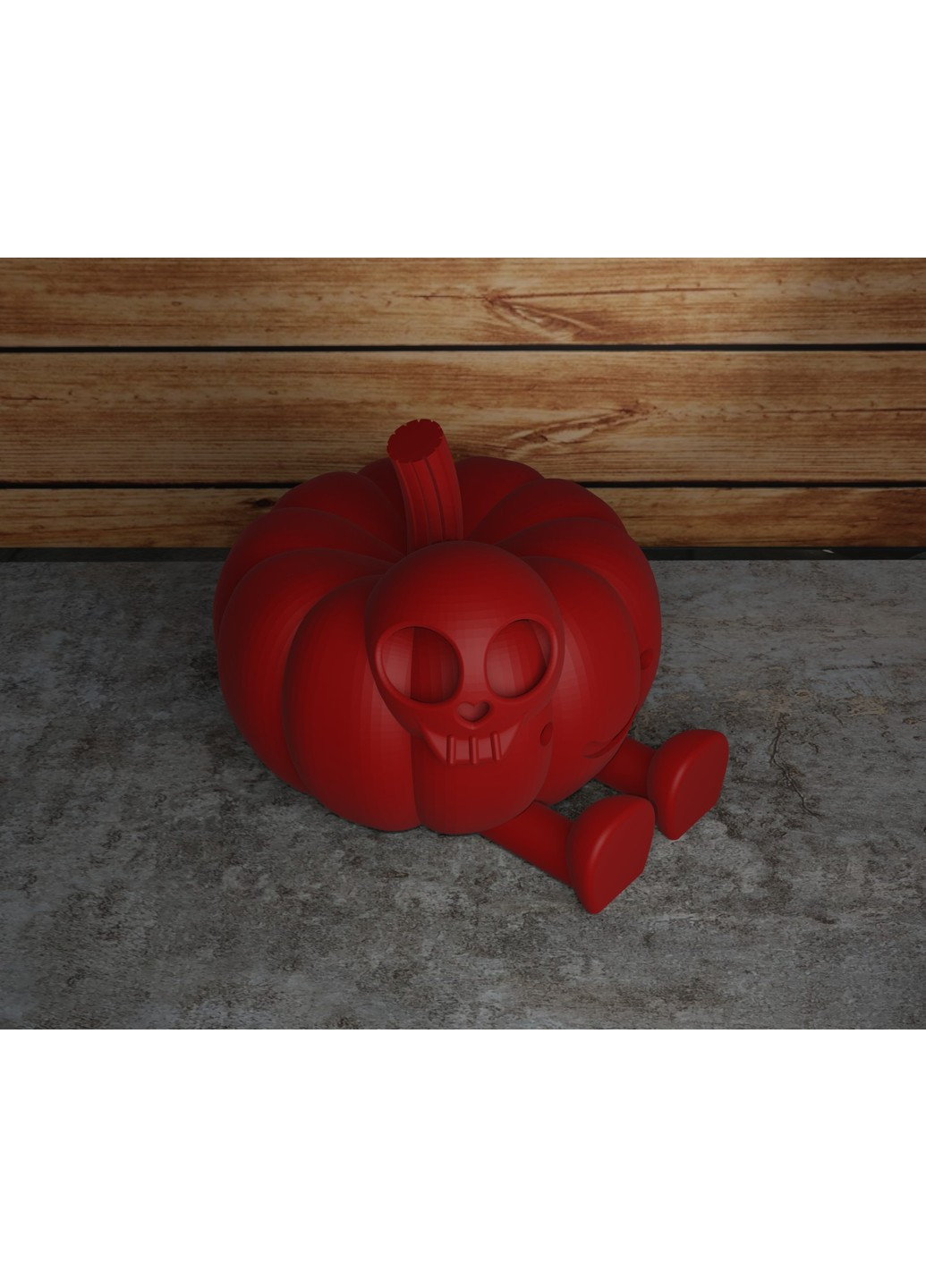 Гарбуз на Хелоувін з ніжками та головою прибульця ЗаСвіт (266425097)