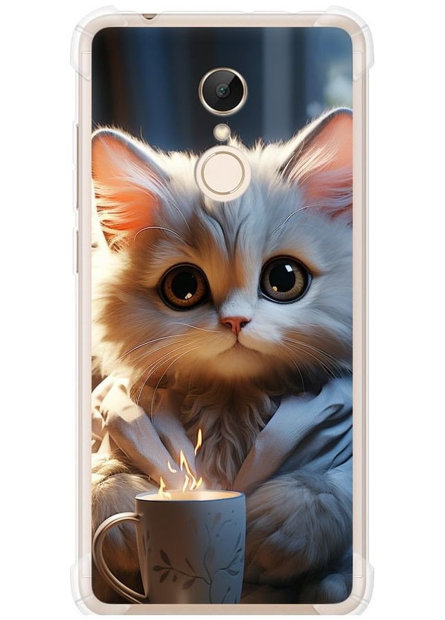 Силикон с усиленными углами чехол 'White cat' для Endorphone xiaomi redmi 5 (265397472)