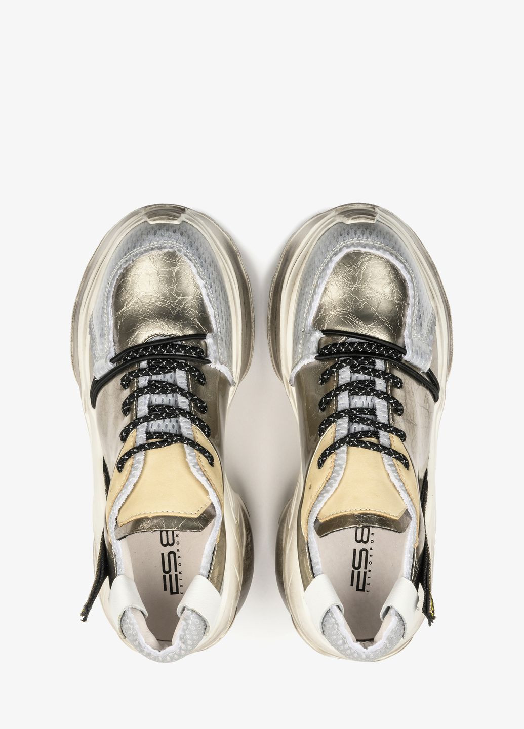 Серебряные демисезонные кросівки Sim