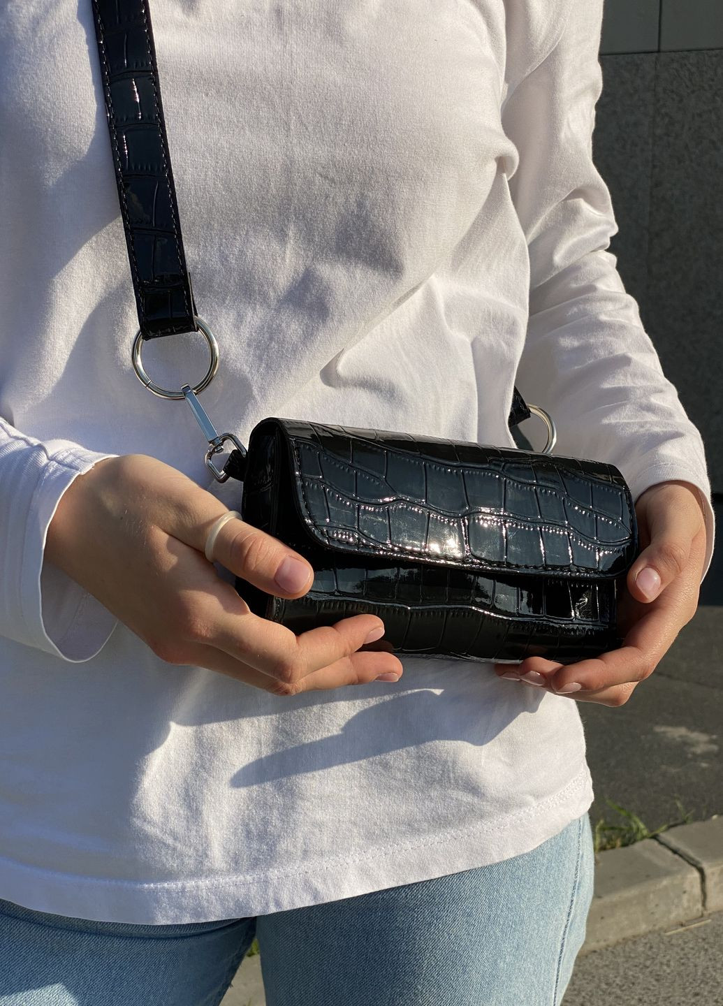 Женская сумка кросс-боди черная No Brand (270364780)