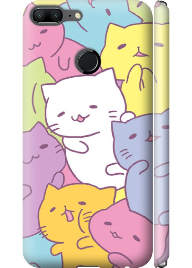 3D пластиковый матовый чехол 'Котики' для Endorphone Huawei Honor 9 Lite (258262238)