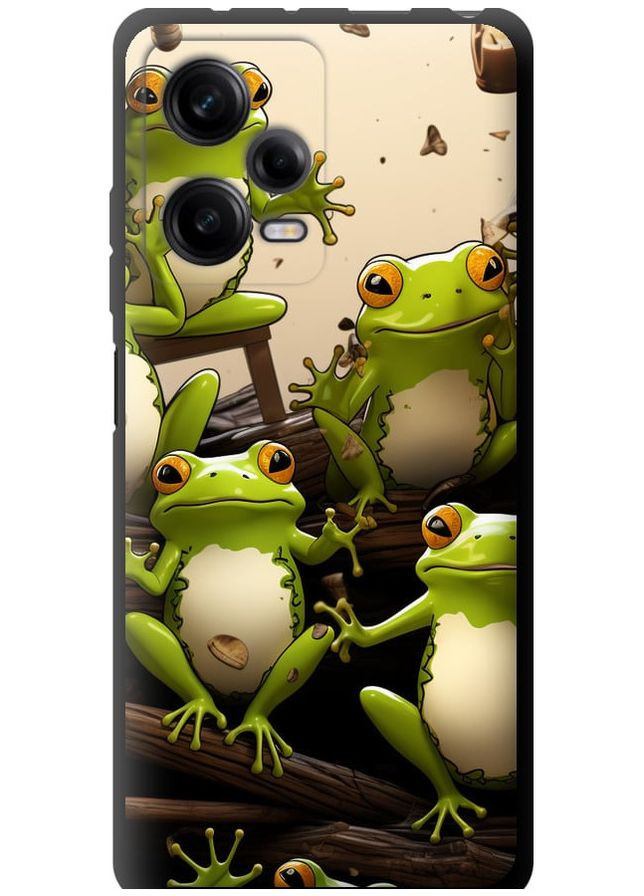 TPU черный чехол 'Жабки' для Endorphone Xiaomi Redmi Note 12 Pro 5G (266909305)