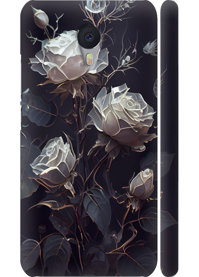 3D пластиковый матовый чехол 'Розы 2' для Endorphone meizu m3 note (258172134)