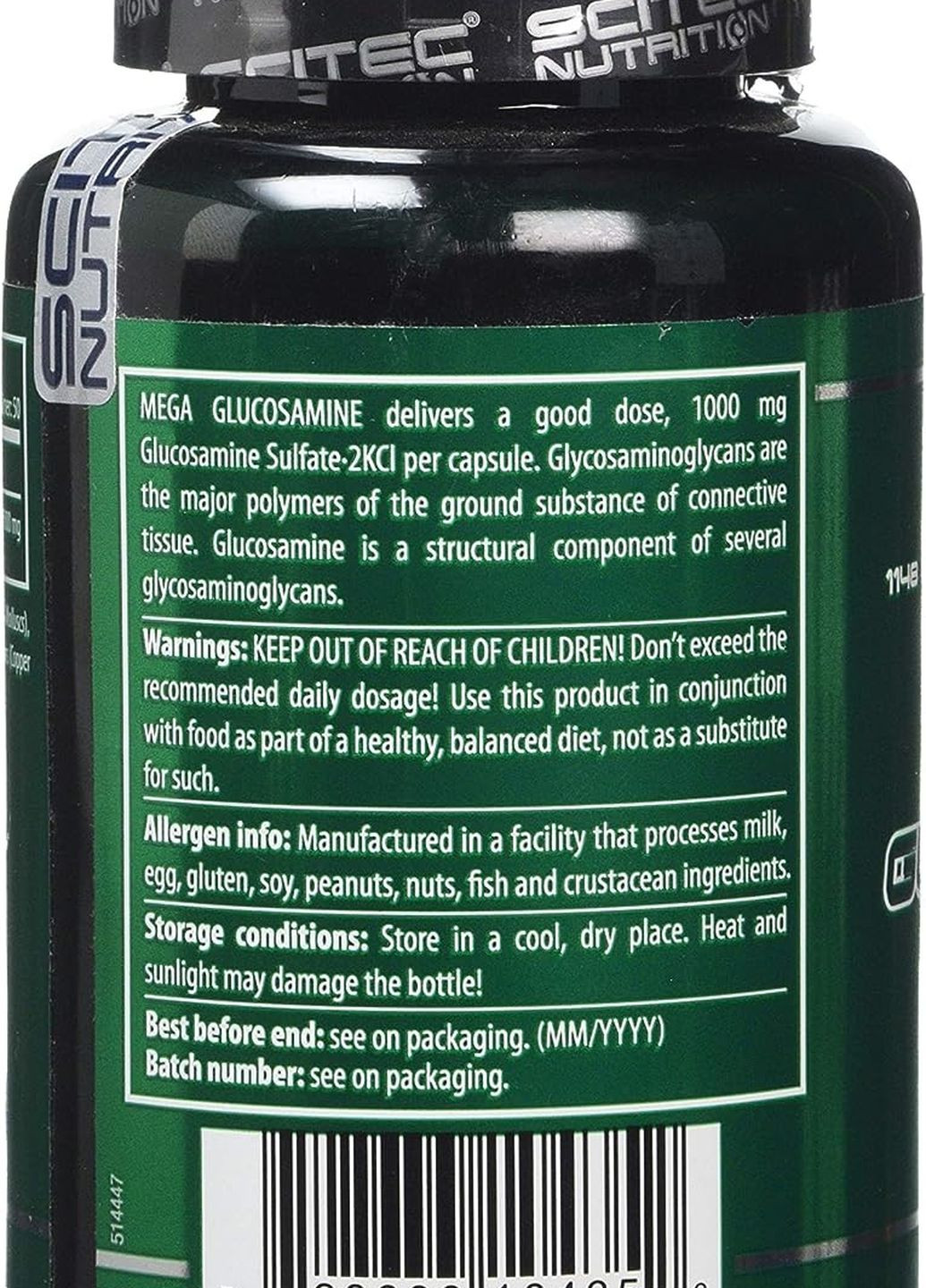 Препарат для суглобів Mega Glucosamine 100 caps Scitec Nutrition (262806947)