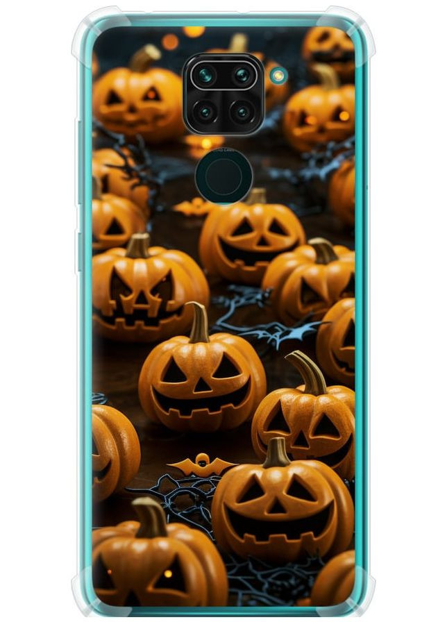 Силикон с усиленными углами чехол 'Тыквы 2' для Endorphone Xiaomi Redmi Note 9 (266810467)