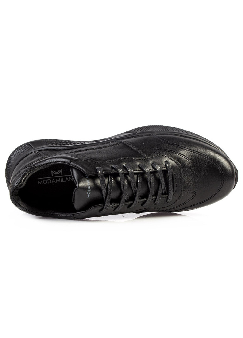 Черные демисезонные кроссовки мужские бренда 9402081_(1) ModaMilano