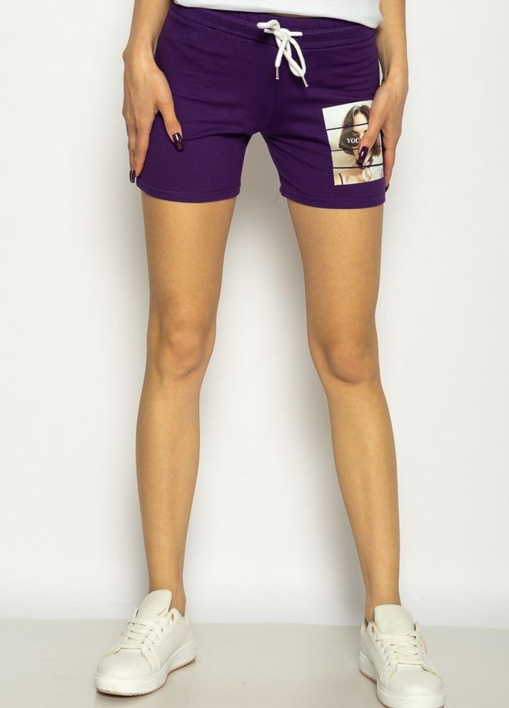Шорти жіночі принт дівчинка (Фіолетовий) Time of Style (261922277)