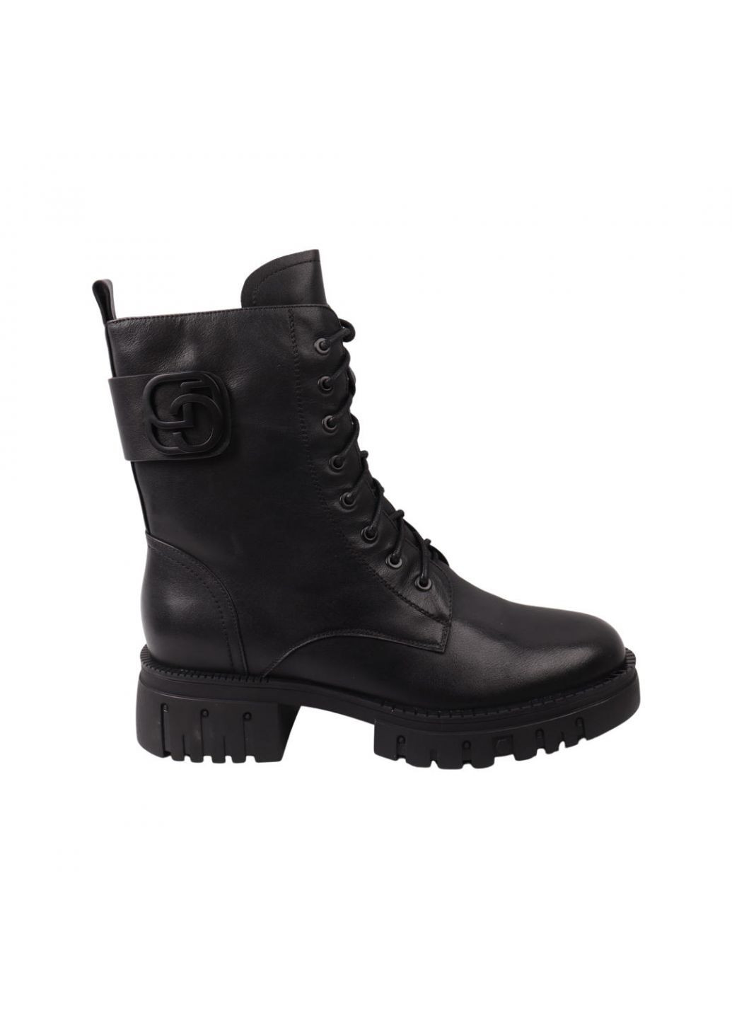 Черевики жіночі чорні натуральна шкіра Molka 182-22ZHC (257439413)