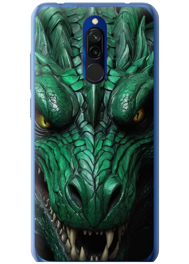 2D пластиковый чехол 'Зелёный дракон v2' для Endorphone Xiaomi Redmi 8 (275650233)