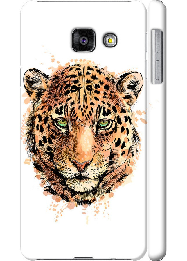 3D пластиковый матовый чехол 'Леопард v2' для Endorphone Samsung Galaxy A3 (2016) A310F (258082241)