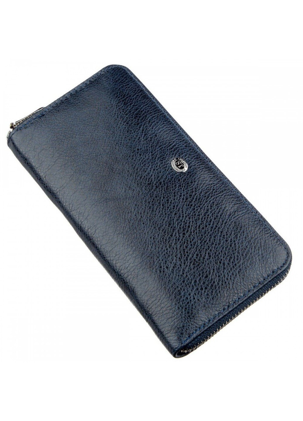 Жіночий темно-синій гаманець з натуральної шкіри ST Leather 18864 Темно-синій ST Leather Accessories (262453753)