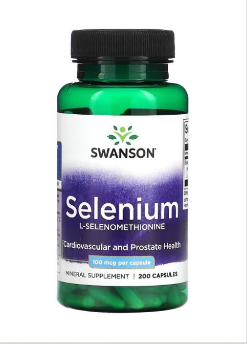 , Селен, L-селенометионин, 100 мкг, 200 капсул Swanson (262453941)