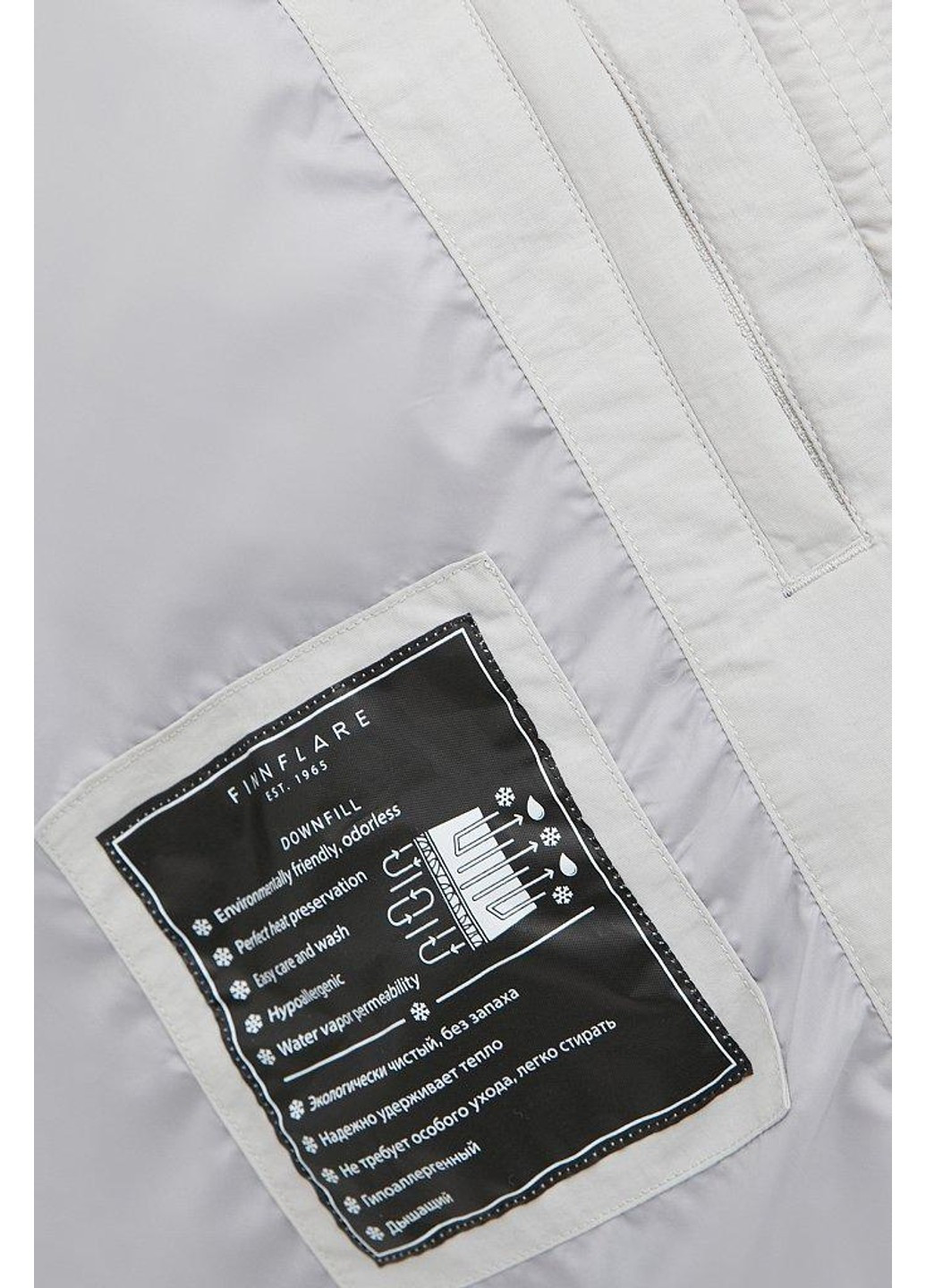 Сіра зимня куртка fab11065-211 Finn Flare