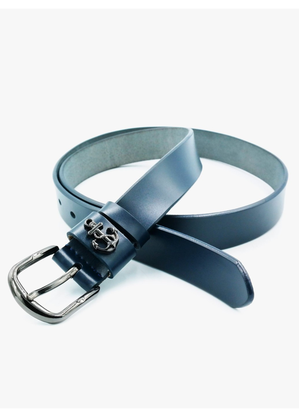 Женский кожаный ремень 2,8 х 100-115 см. Синий kit-3cm-kozh-0026 Weatro (267406479)