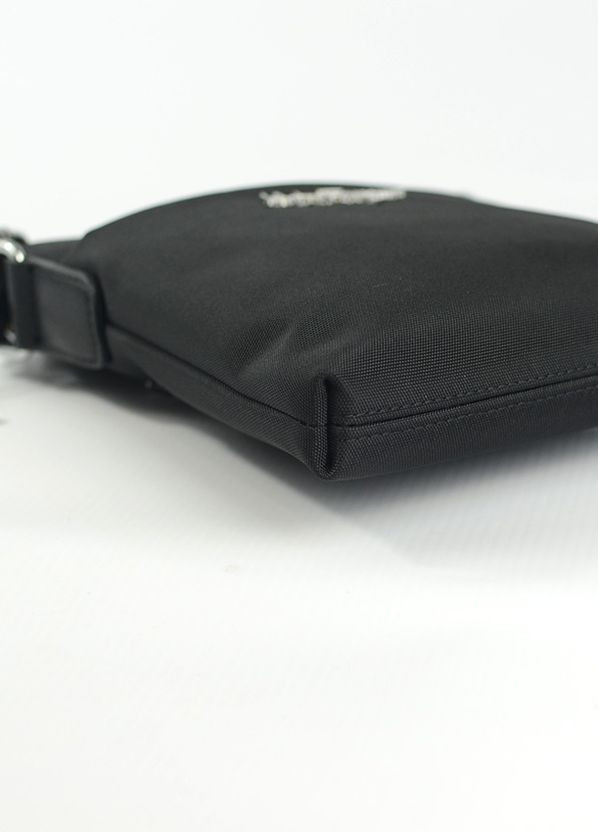 Черная текстильная маленькая мужская сумочка через плечо, молодежная мини сумочка мессенджер нейлон No Brand (266701139)