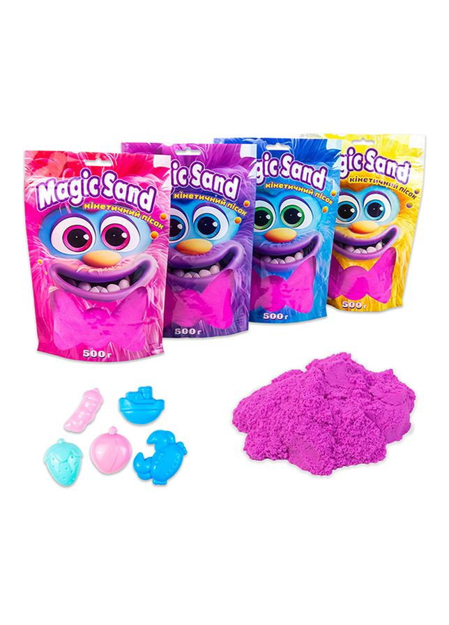 Кинетический песок Magic sand в пакете цвет фиолетовый ЦБ-00239651 Strateg (272593003)