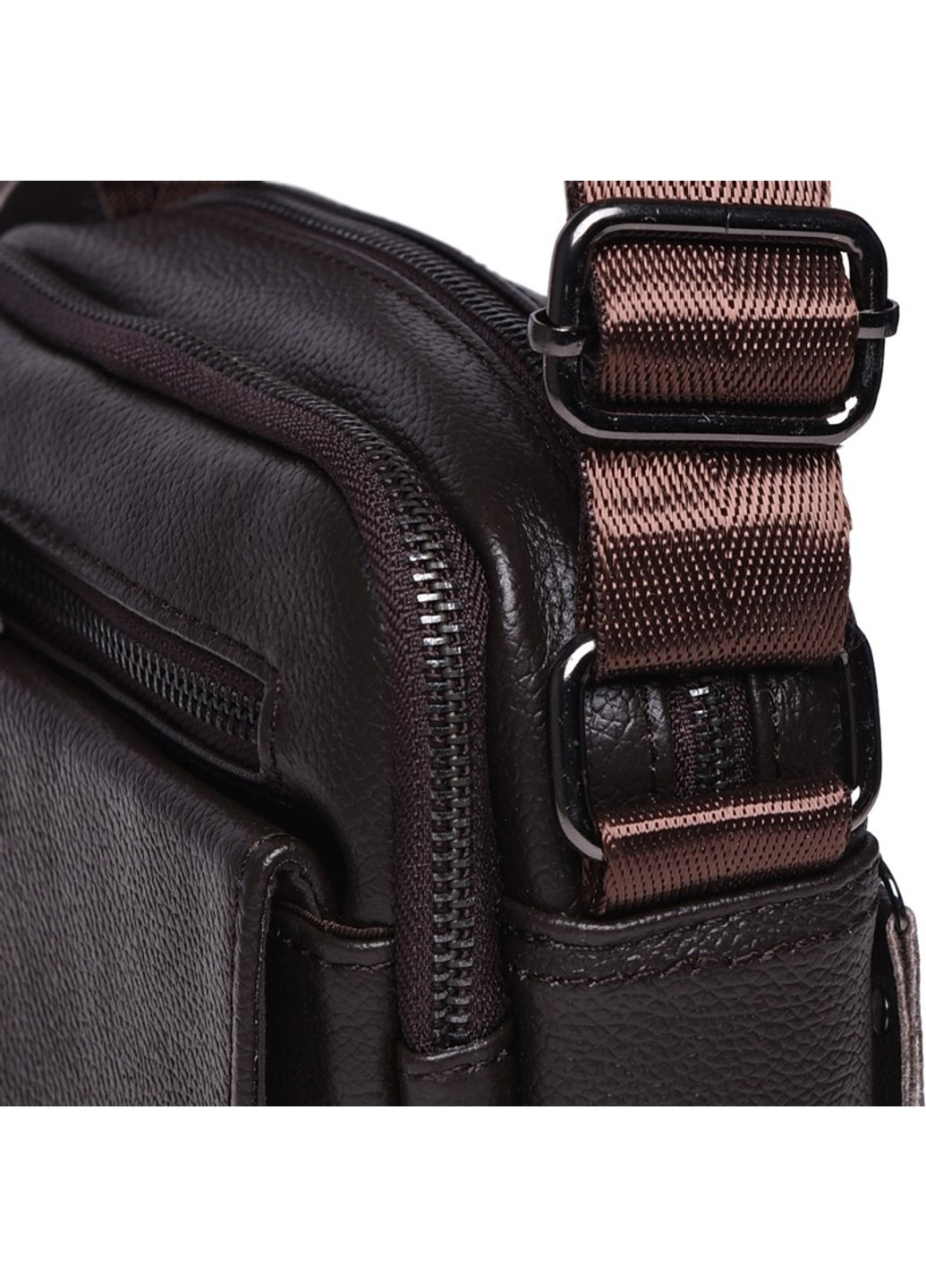 Чоловіча шкіряна сумка коричневого кольору 100316-brown Borsa Leather (266143281)