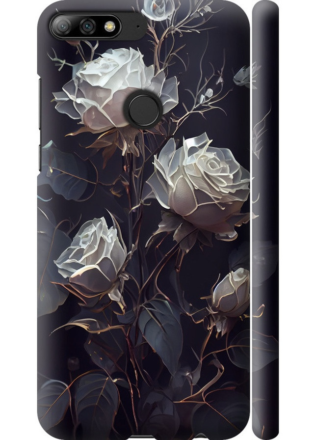 3D пластиковий матовий чохол 'Троянди 2' для Endorphone huawei y7 prime 2018 (258180978)