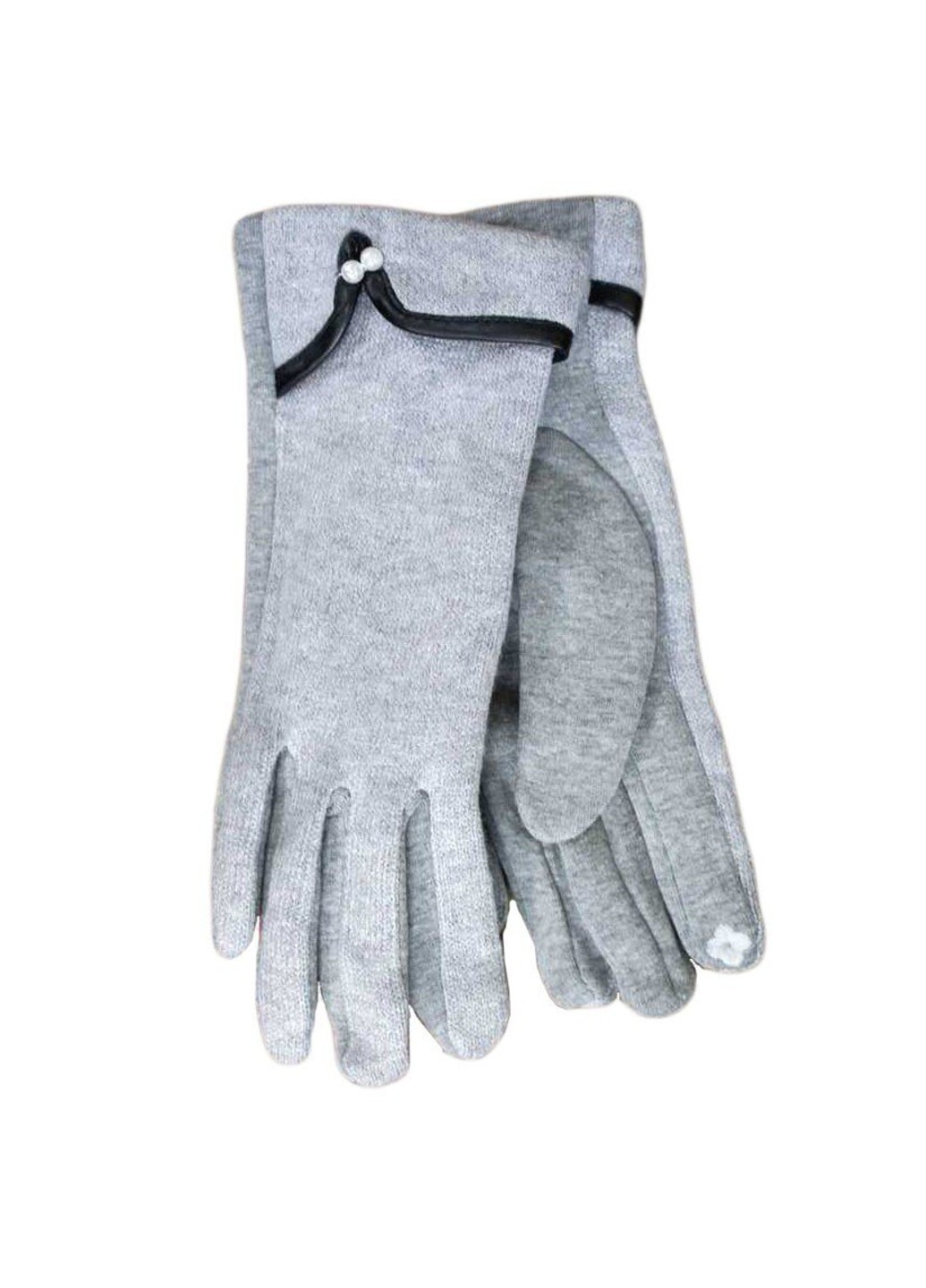 Жіночі сірі сенсорні стрейчеві рукавички 1805-2s1 S BR-S (261486862)