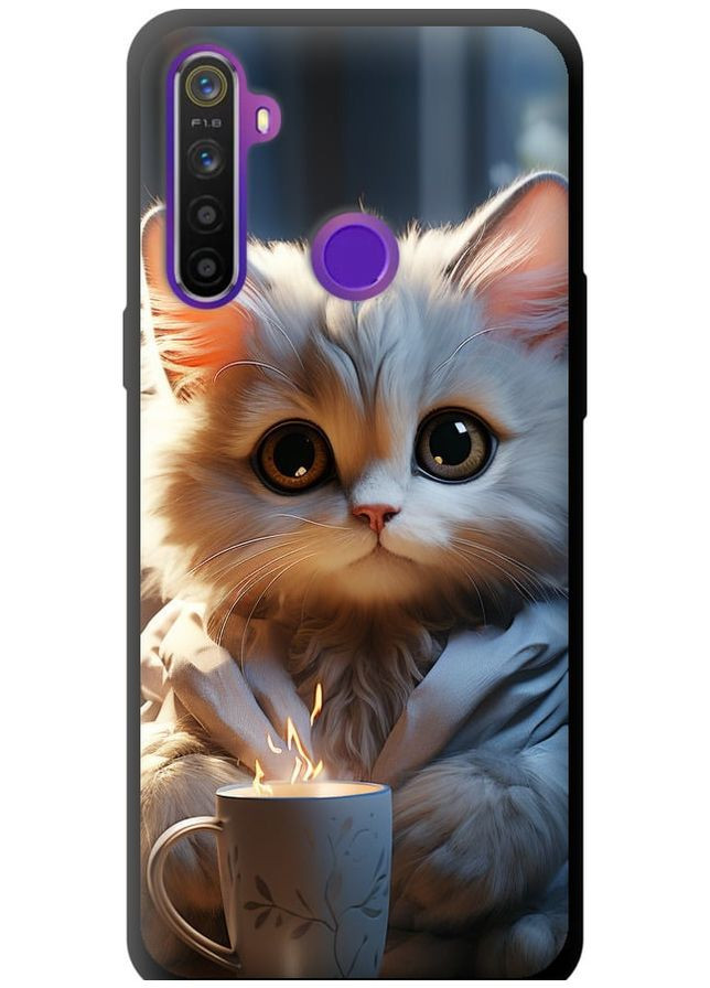 TPU чехол 'White cat' для Endorphone Realme 6i (265392591)