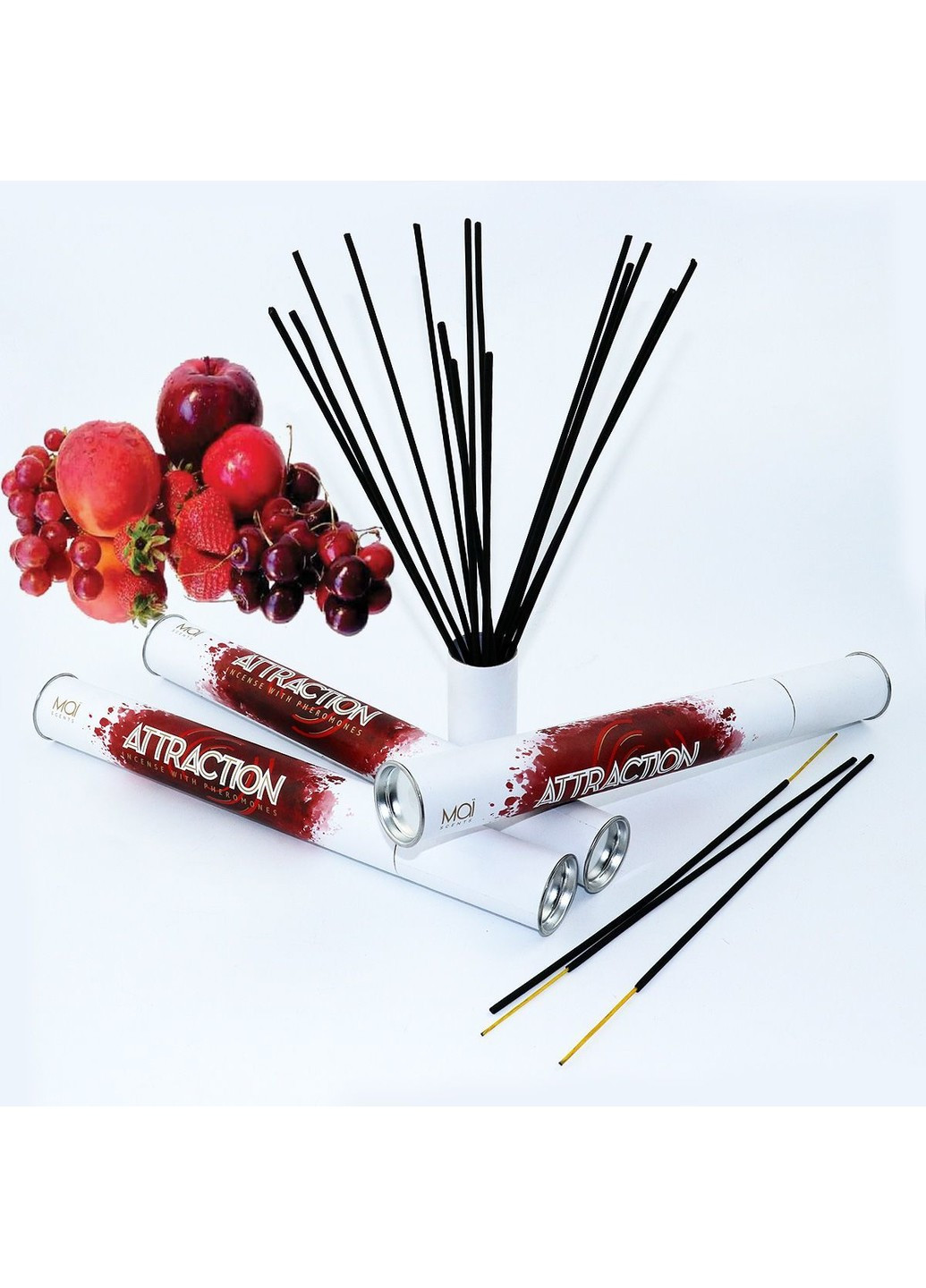 Ароматические палочки с феромонами и ароматом красных фруктов Red Fruits (20 шт) для дома офиса MAI (277235236)
