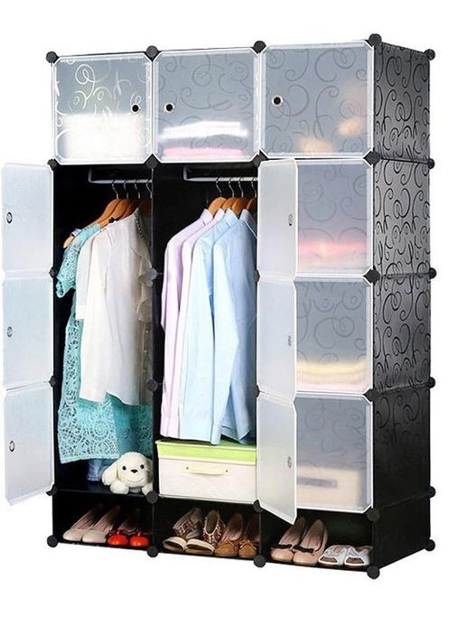 Шафа HCX гардероб пластикова Storage Cube Cabinet «МР 312-62А» 110х37х165см No Brand (276322199)