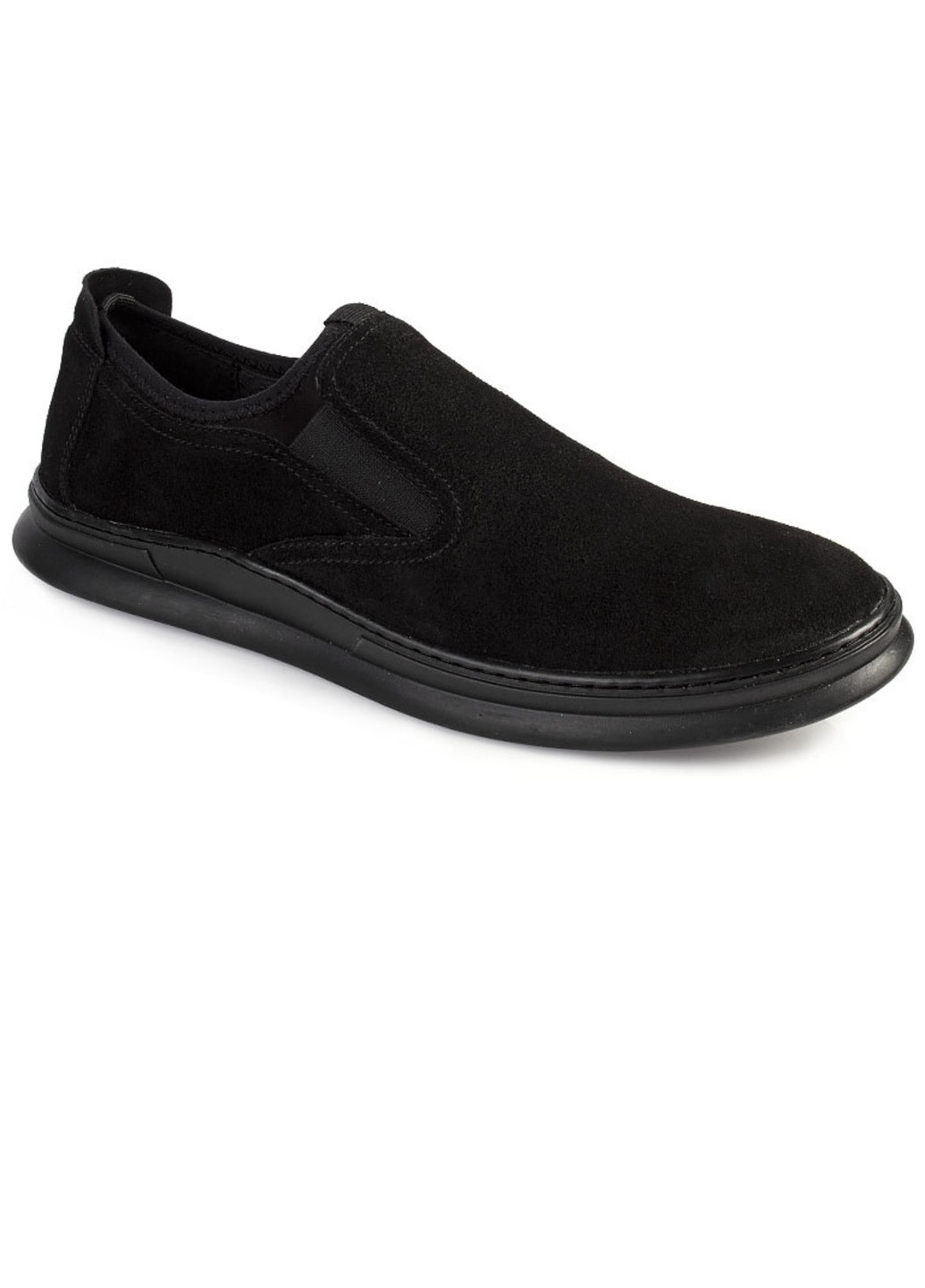 Черные повседневные туфли мужские бренда 9402023_(1) ModaMilano без шнурков