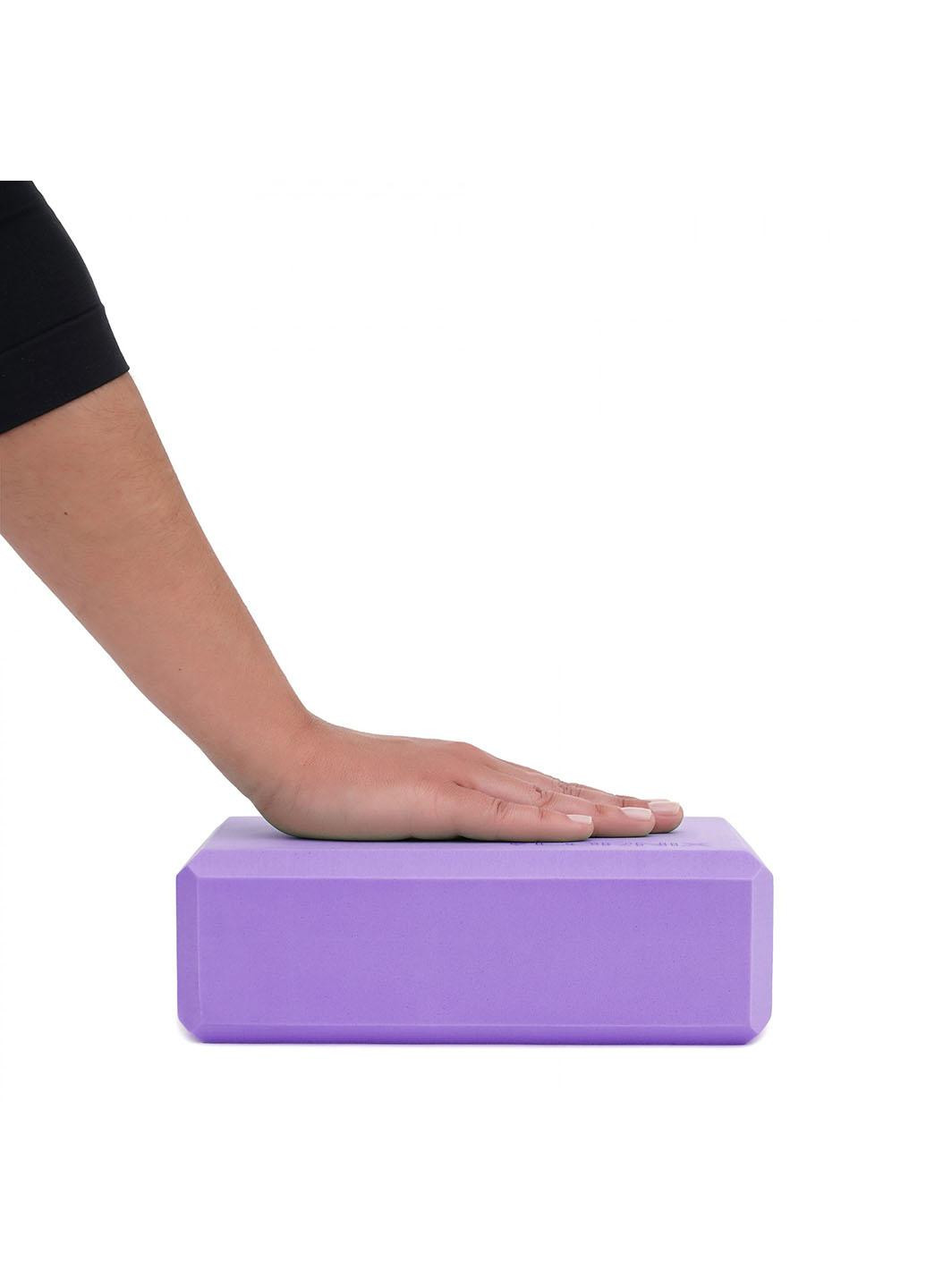 Блок для йоги Cornix EVA 22.8 x 15.2 x 7.6 см XR-0101 Purple No Brand (260735616)
