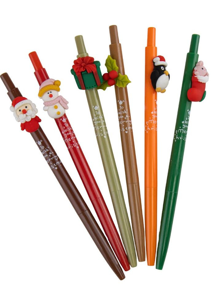 Ручка "Santa" колір різнокольоровий ЦБ-00231596 No Brand (264189586)