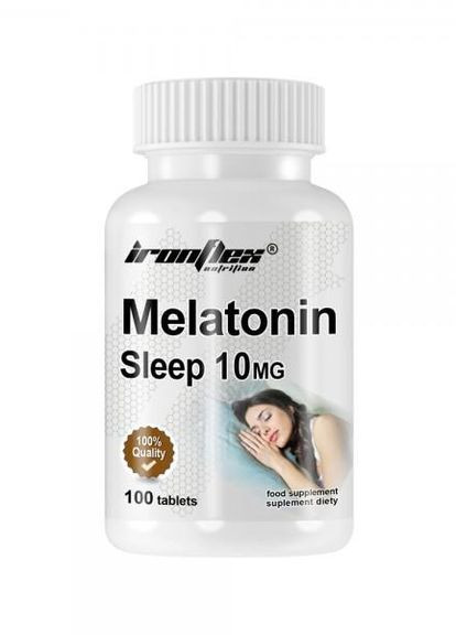 Мелатонін Melatonin 10mg 100tabs Ironflex (275657576)