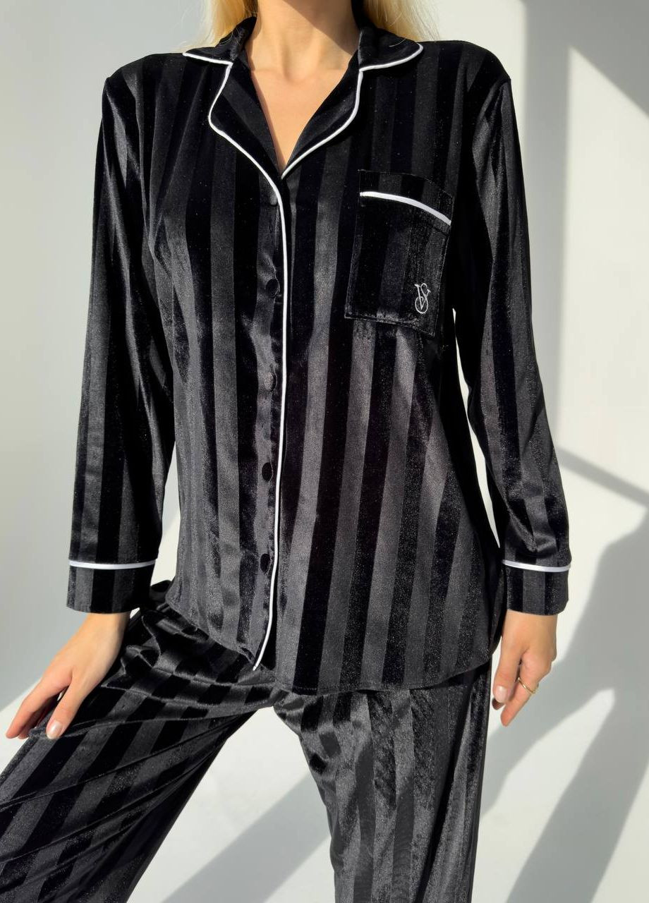 Черная стильная пижама No Brand