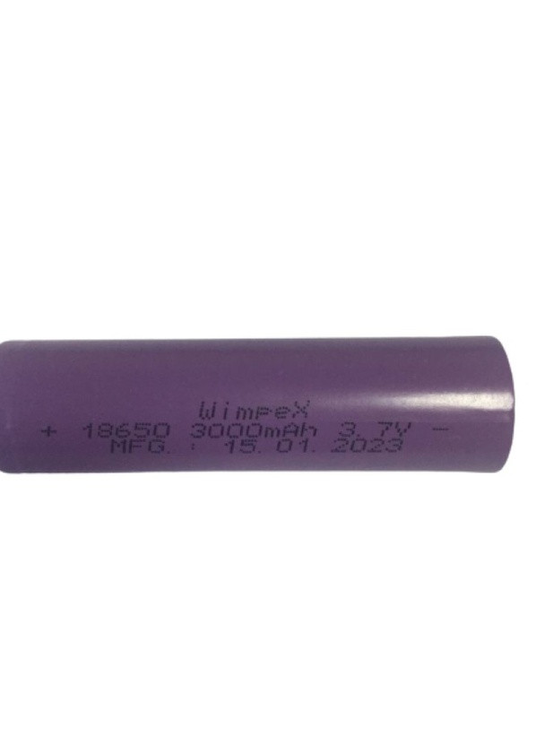 Аккумулятор 18650 Wimpex 3000mAh 3.7 V Li-ion Батарея Led (257607825)