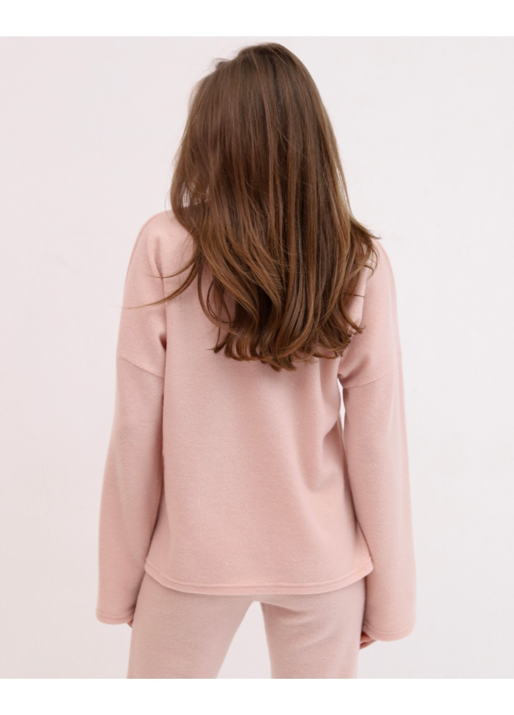 Рожевий зимовий светр луніз MANDARIN