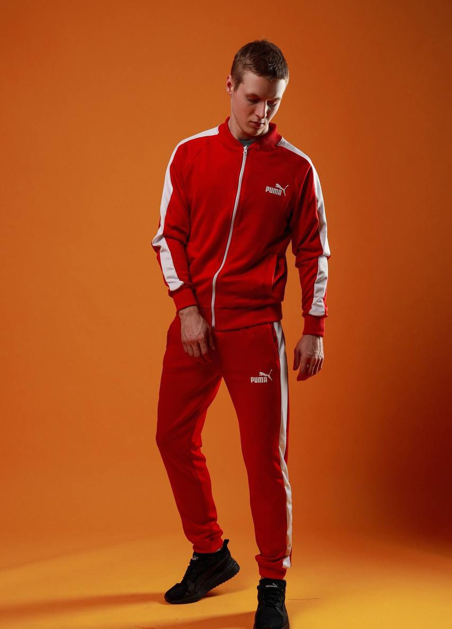 Червоний демісезонний стильний чоловічий костюм копія No Brand