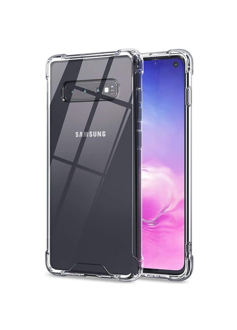 Ультратонкий силіконовий чохол з критими бортами на Samsung Galaxy S10+ Getman (268738653)