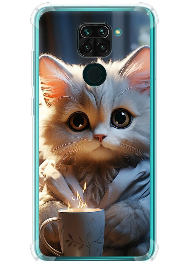 Силикон с усиленными углами чехол 'White cat' для Endorphone xiaomi redmi note 9 (265395926)