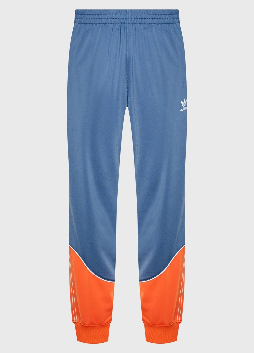 Голубые спортивные демисезонные зауженные брюки adidas