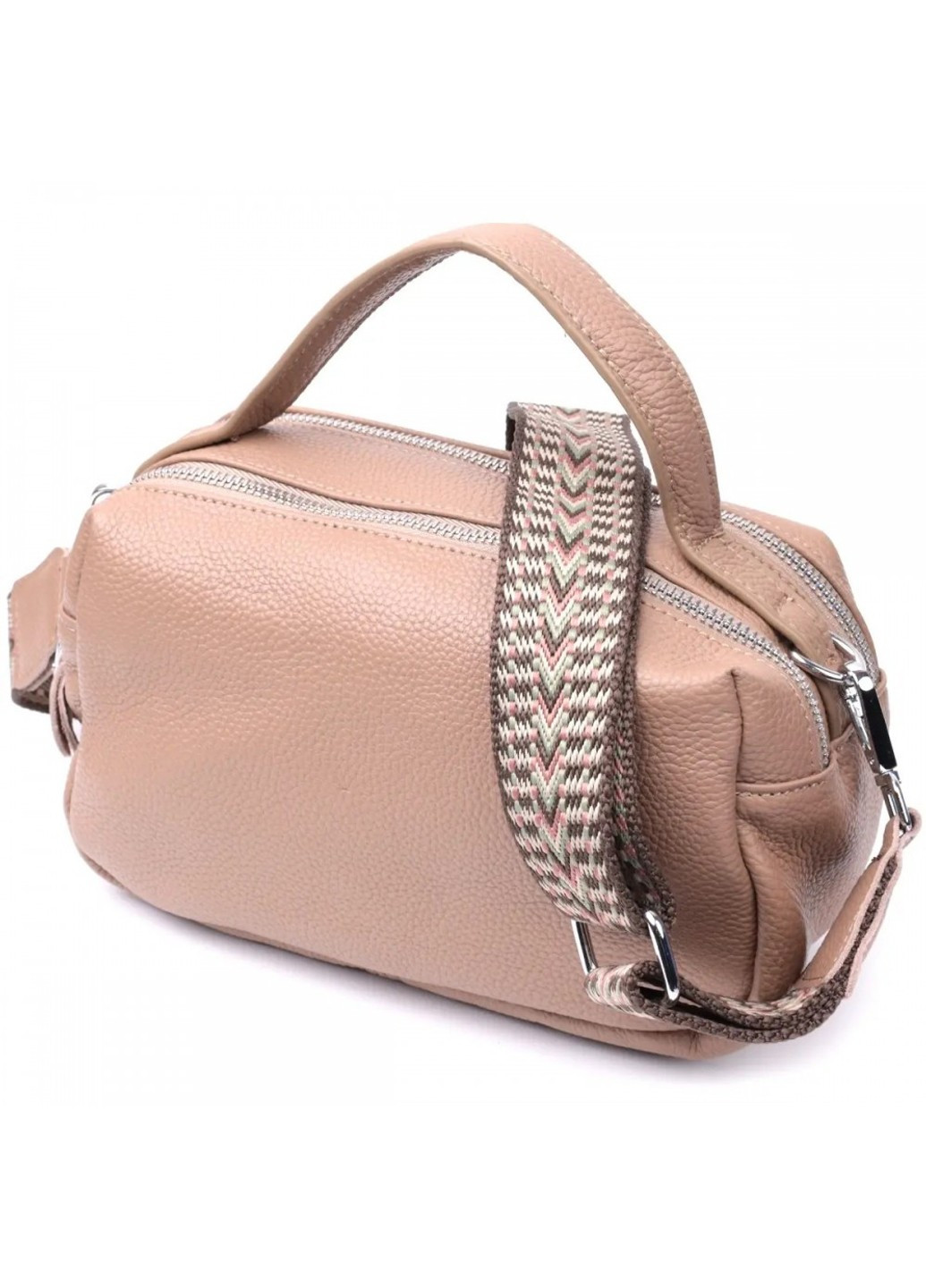 Молодежная женская кожаная сумка через плечо 22345 Vintage (276705720)