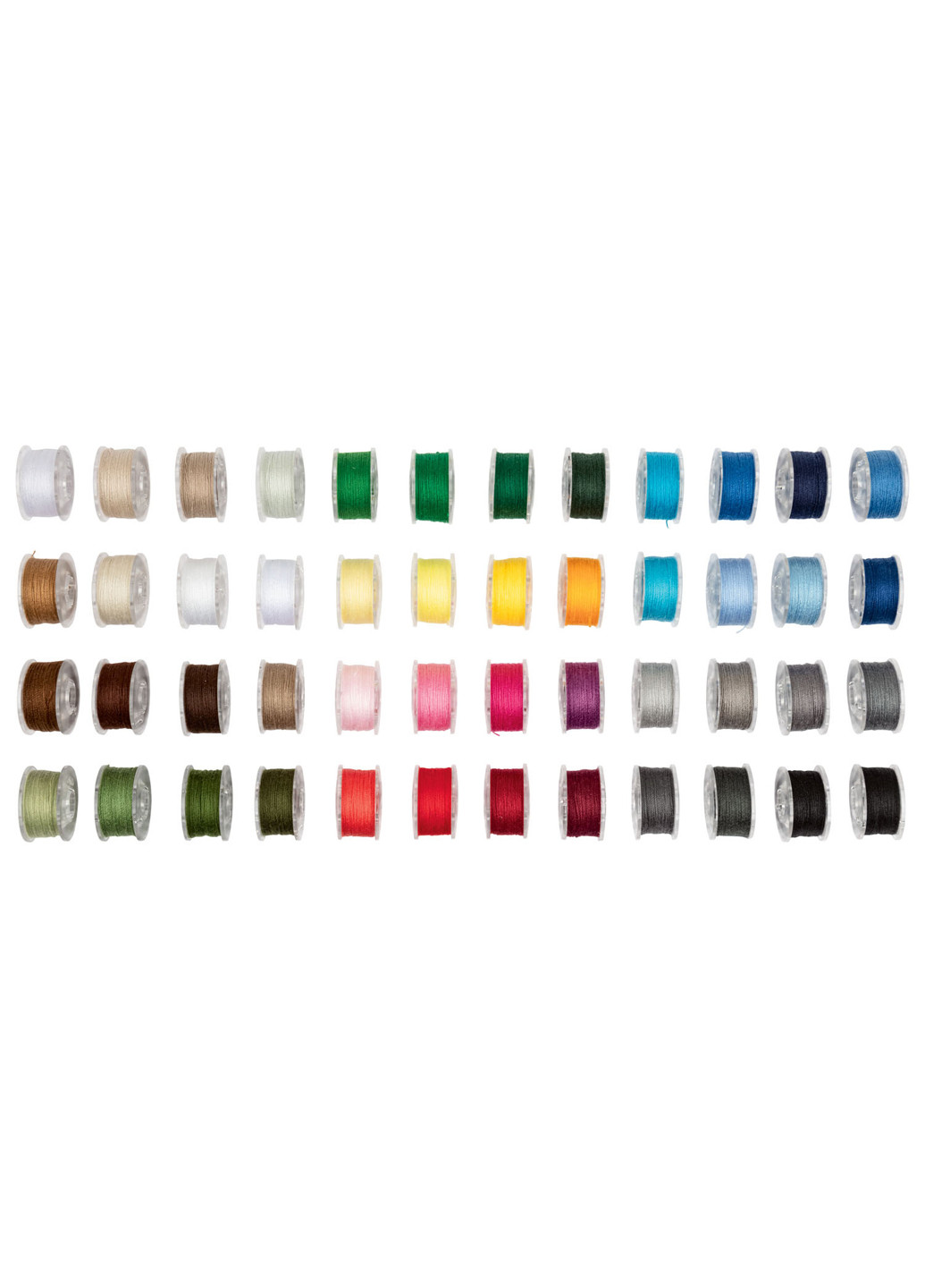Набор ниток для шитья на шпульках 48 шт разноцветный Crelando комбинированные