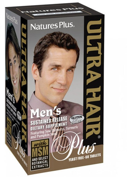 Nature's Plus Ultra Hair For Men's 60 Tabs Natures Plus (256724369)