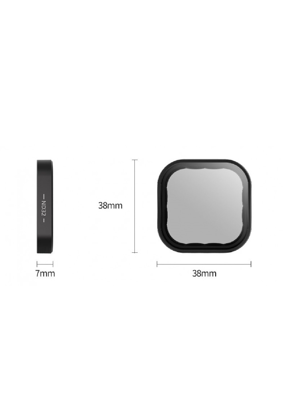 Набор комплект из 3 нейтральных ND светофильтров с коробкой футляром для экшн камер GoPro Hero 9, 10, 11 Black (475049-Prob) Unbranded (260949372)