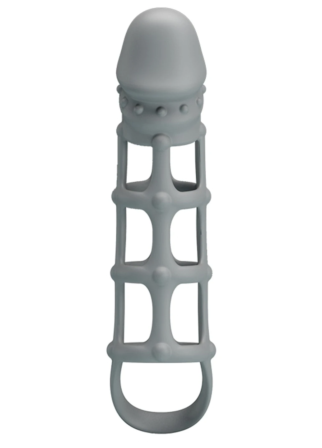 Ажурная насадка Penis Sleeve With Ball Strap, BI-026234. Langsha (266826278)