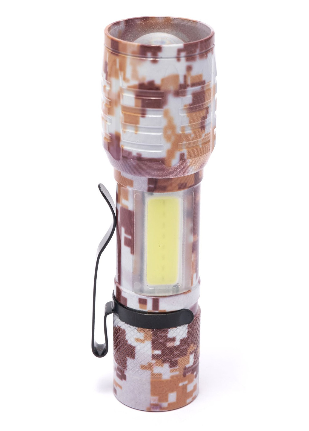 Кишеньковий тактичний Міні ліхтар із кейсом 3 режими акумуляторний ліхтарик XPE+ COB камуфляж Led (256626895)