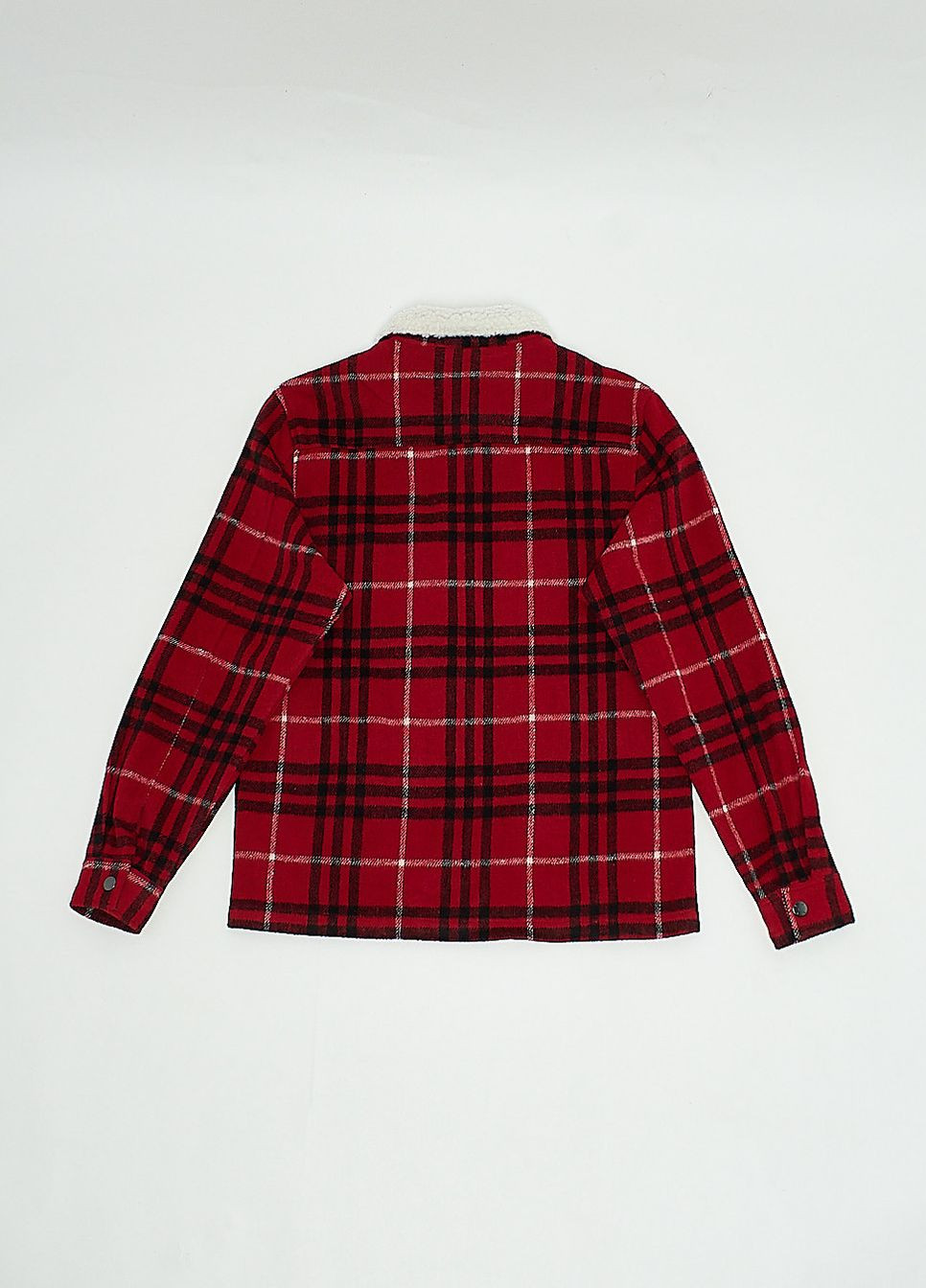 Куртка-рубашка,красный-черный-белый в клетку, Wesc (267330116)