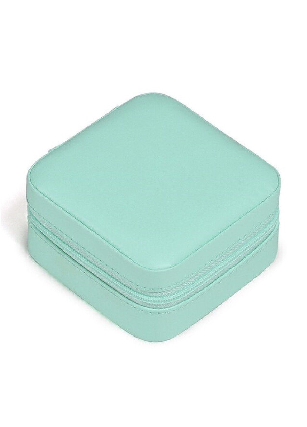 Шкатулка сундук органайзер коробка футляр для хранения украшений бижутерии эко кожа 10х10х5 см (474621-Prob) Бирюзовая Unbranded (259131582)
