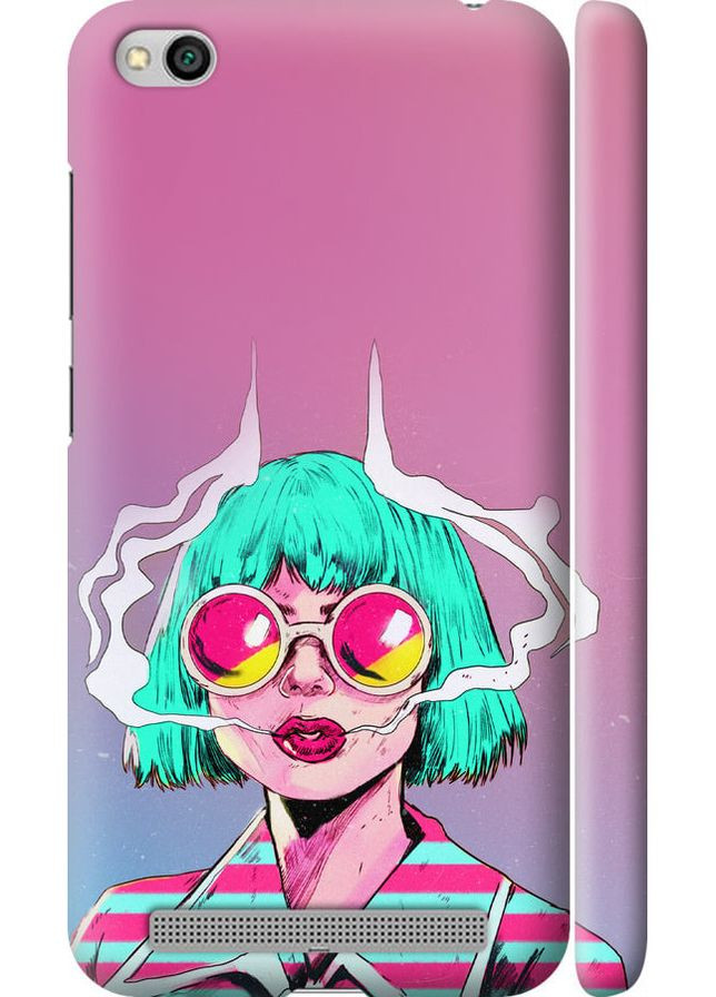 3D пластиковый матовый чехол 'Поп арт девушка' для Endorphone Xiaomi Redmi 5A (276194678)