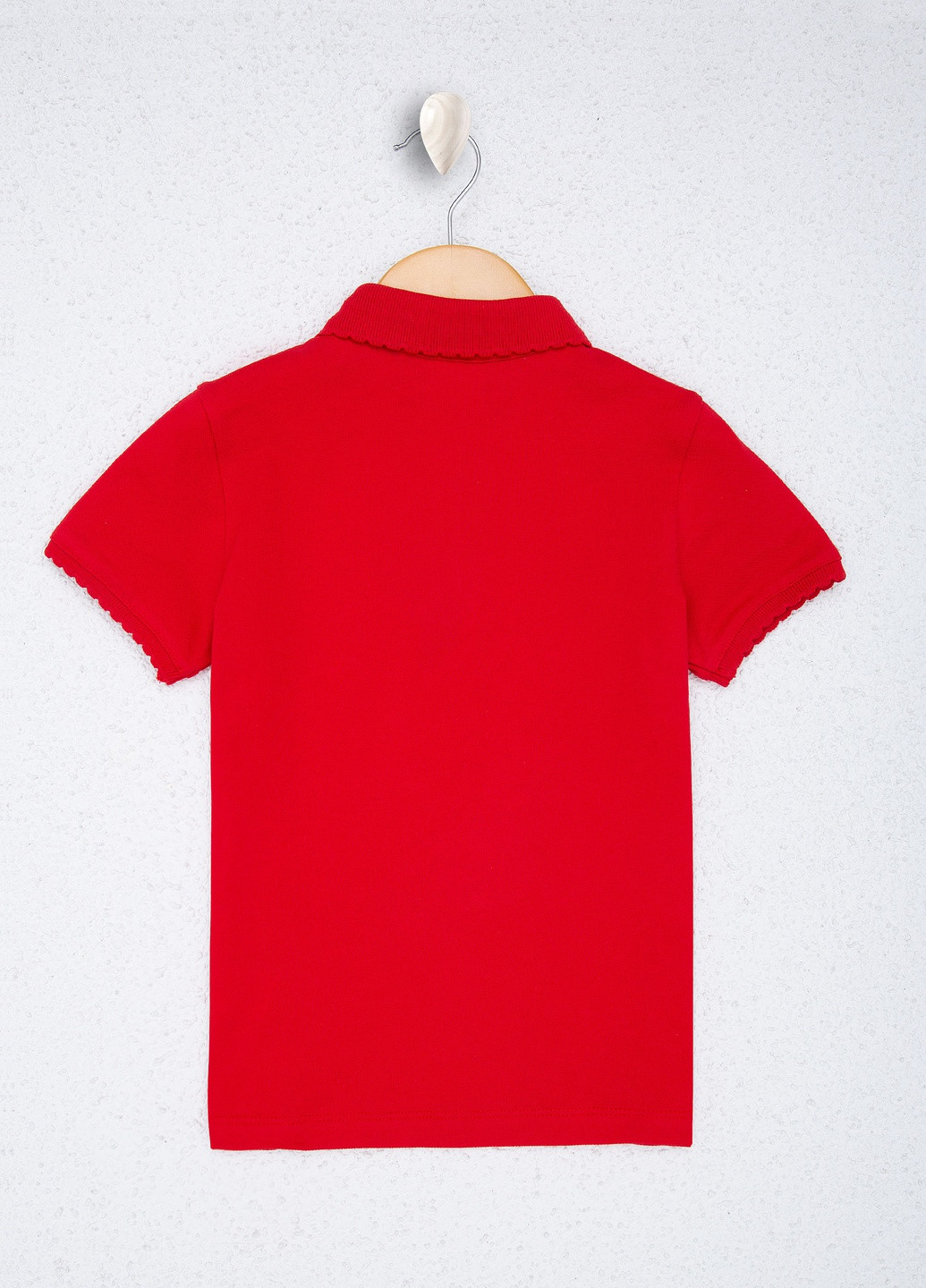 Красная детская футболка-футболка u.s/ polo assn. на девочку для девочки U.S. Polo Assn.