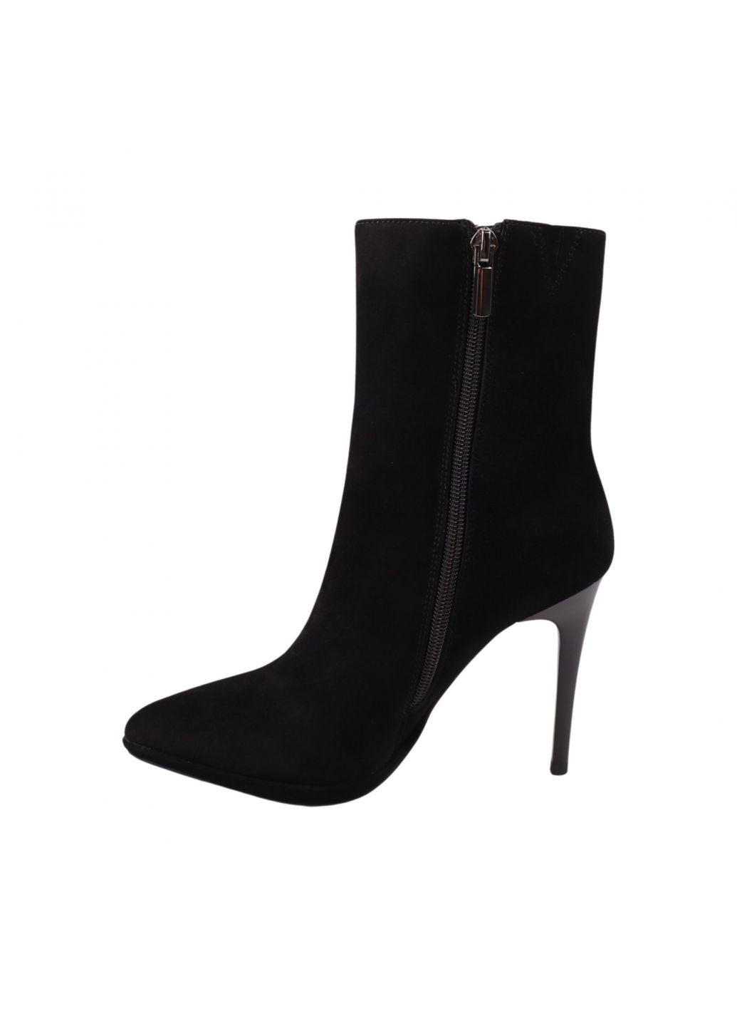 Чорні ботильйони жіночі чорні натуральна замша VIDORCCI 74-23DH