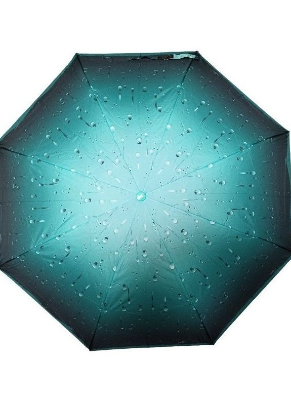 Зелена парасолька напівавтомат toprain 2056 жіноча на 8 спиць краплі зелений система антивітер (277234739)