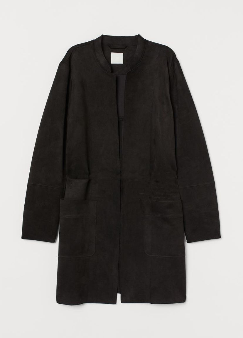 Черное Пальто H&M